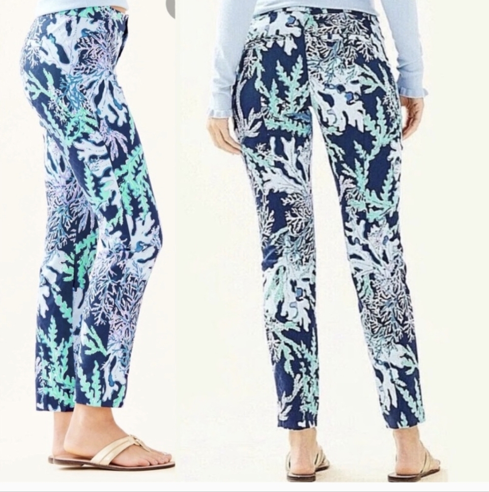 Lilly Pulitzer Kelly Ankle Pants Swish & Sway Sz.00